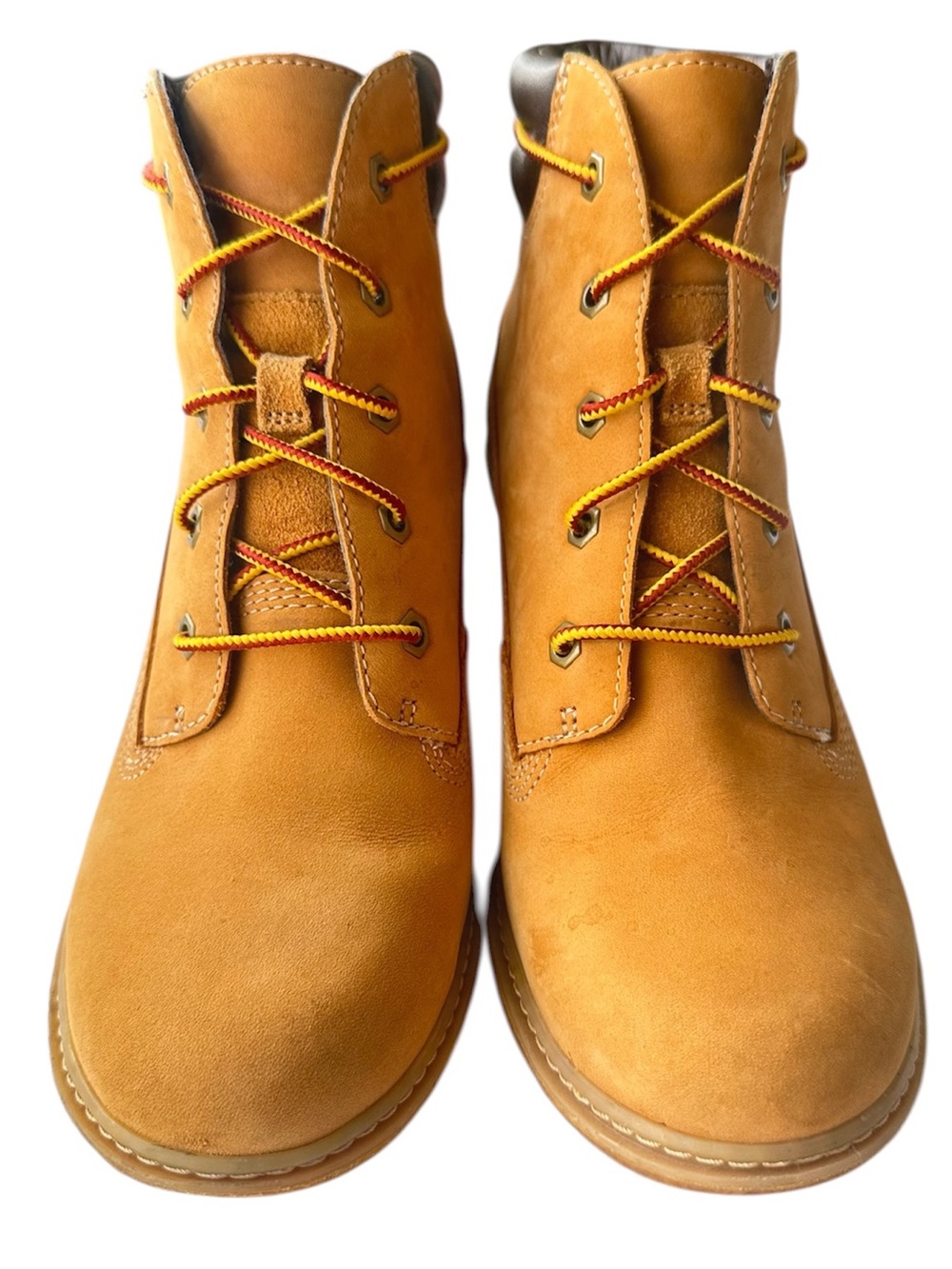 Timberland Women's Amston  Wheat Nubuck Wedge Heel Boots. Size 7